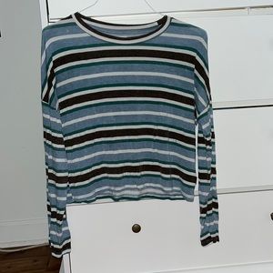 Striped Pacsun “RVCA” long sleeve